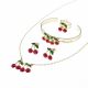 JUEGO  ARETES CADENA PULSERA ANILLO