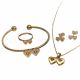 JUEGO  ARETES CADENA PULSERA ANILLO