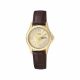RELOJ CITIZEN CON CORREA MARRON DE CUERO, CAJA DE ACERO INOXIDABLE, DAMA