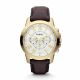 RELOJ FOSSIL CON CORREA MARRON DE CUERO, CAJA DE ACERO INOXIDABLE, CABALLERO