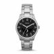 RELOJ FOSSIL CON CORREA PLATEADA DE ACERO INOXIDABLE, CAJA DE ACERO INOXIDABLE, CABALLERO