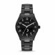 RELOJ FOSSIL CON CORREA NEGRA DE ACERO INOXIDABLE, CAJA DE ACERO INOXIDABLE, CABALLERO