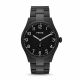 RELOJ FOSSIL CON CORREA NEGRA DE ACERO INOXIDABLE, CAJA DE ACERO INOXIDABLE, CABALLERO