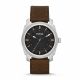 RELOJ FOSSIL CON CORREA MARRON DE CUERO, CAJA DE ACERO INOXIDABLE, CABALLERO