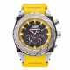 RELOJ HUMMER SPEED CON CORREA AMARILLA DE SILI, CAJA DE ACERO INOXIDABLE, CABALLERO