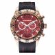 RELOJ HUMMER DUBLIN CON CORREA NEGRA DE SILI CAJA DE ACERO INOXIDABLE CABALLERO