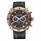 RELOJ HUMMER DUBLIN CON CORREA NEGRA DE SILI CAJA DE ACERO INOXIDABLE CABALLERO