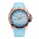 RELOJ HUMMER MILANO 2 CON CORREA AZUL DE SILI, CAJA DE ACERO INOXIDABLE, DAMA