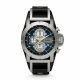 RELOJ FOSSIL CON CORREA NEGRA DE CUERO, CAJA DE ACERO INOXIDABLE, CABALLERO