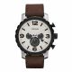 RELOJ FOSSIL CON CORREA MARRON DE CUERO, CAJA DE ACERO INOXIDABLE, CABALLERO