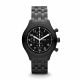 RELOJ FOSSIL CON CORREA NEGRA DE ACERO INOXIDABLE, CAJA DE ACERO INOXIDABLE, CABALLERO