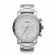 RELOJ FOSSIL CON CORREA PLATEADA DE ACERO INOXIDABLE, CAJA DE ACERO INOXIDABLE, CABALLERO