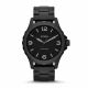 RELOJ FOSSIL CON CORREA NEGRA DE ACERO INOXIDABLE, CAJA DE ACERO INOXIDABLE, CABALLERO
