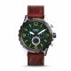 RELOJ FOSSIL CON CORREA MARRON DE CUERO, CAJA DE ACERO INOXIDABLE, CABALLERO