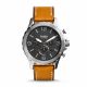 RELOJ FOSSIL CON CORREA MARRON DE CUERO, CAJA DE ACERO INOXIDABLE, CABALLERO