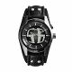 RELOJ FOSSIL CON CORREA NEGRA DE CUERO, CAJA DE ACERO INOXIDABLE, CABALLERO