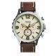 RELOJ FOSSIL CON CORREA MARRON DE CUERO, CAJA DE ACERO INOXIDABLE, CABALLERO