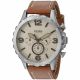 RELOJ FOSSIL CON CORREA CARAMEL DE CUERO, CAJA DE ACERO INOXIDABLE, CABALLERO