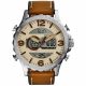 RELOJ FOSSIL CON CORREA CARAMEL DE CUERO, CAJA DE ACERO INOXIDABLE, CABALLERO