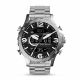RELOJ FOSSIL CON CORREA PLATEADA DE ACERO INOXIDABLE, CAJA DE ACERO INOXIDABLE, CABALLERO