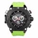 RELOJ MULCO BUZO DIVE CON CORREA VERDE DE SILI, CAJA DE ACERO INOXIDABLE, CABALLERO
