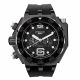 RELOJ MULCO BUZO HELIO CON CORREA NEGRA DE SILI, CAJA DE ACERO INOXIDABLE, CABALLERO
