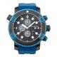 RELOJ MULCO BUZO EEL CON CORREA AZUL DE SILI, CAJA DE ACERO INOXIDABLE, CABALLERO