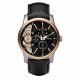 RELOJ FOSSIL CON CORREA NEGRA DE CUERO, CAJA DE ACERO INOXIDABLE, CABALLERO