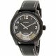 RELOJ FOSSIL CON CORREA NEGRA DE CUERO, CAJA DE ACERO INOXIDABLE, CABALLERO