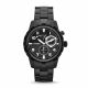 RELOJ FOSSIL CON CORREA NEGRA DE ACERO INOXIDABLE, CAJA DE ACERO INOXIDABLE, CABALLERO