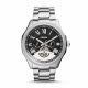 RELOJ FOSSIL CON CORREA PLATEADA DE ACERO INOXIDABLE, CAJA DE ACERO INOXIDABLE, CABALLERO