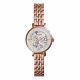 RELOJ FOSSIL CON CORREA ORO ROSA DE ACERO INOXIDABLE, CAJA DE ACERO INOXIDABLE, DAMA