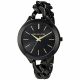 RELOJ MICHAEL KORS CON CORREA NEGRA DE ACERO INOXIDABLE, CAJA DE ACERO INOXIDABLE, DAMA