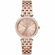 RELOJ MK CON CORREA ORO ROSA DE ACERO INOXIDABLE, CAJA DE ACERO INOXIDABLE, DAMA