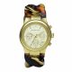 RELOJ MK CON CORREA DOS TONOS DE ACERO INOXIDABLE, CAJA DE ACERO INOXIDABLE, DAMA