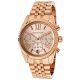RELOJ MICHAEL KORS CON CORREA ORO ROSA DE ACERO INOXIDABLE, CAJA DE ACERO INOXIDABLE, DAMA