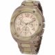RELOJ MICHAEL KORS CON CORREA BRONCE DE ACERO INOXIDABLE Y RESINA BEIGE, CAJA DE ACERO INOXIDABLE, DAMA