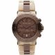 RELOJ MICHAEL KORS CON CORREA BEIGE DE RESINA Y ACERO INOXIDABLE MARRON, CAJA DE ACERO INOXIDABLE, DAMA