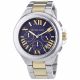 RELOJ MICHAEL KORS  CORREA PLATEADA DORADA DE ACERO INOXIDABLE, CAJA DE ACERO INOXIDABLE, DAMA