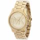 RELOJ MICHAEL KORS CON CORREA DORADA DE ACERO INOXIDABLE, CAJA DE ACERO INOXIDABLE, DAMA