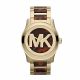RELOJ MICHAEL KORS CON CORREA DORADA DE ACERO INOXIDABLE, CAJA DE ACERO INOXIDABLE, DAMA