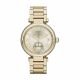 RELOJ MICHAEL KORS CON CORREA DORADA DE ACERO INOXIDABLE, CAJA DE ACERO INOXIDABLE, DAMA