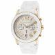 RELOJ MICHAEL KORS CON CORREA SILI BLANCA EN ACERO INOXIDABLE, CAJA DE ACERO INOXIDABLE, DAMA