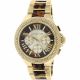 RELOJ MICHAEL KORS CON CORREA DORADA DE ACERO INOXIDABLE, CAJA DE ACERO INOXIDABLE, DAMA