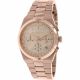 RELOJ MK CON CORREA ORO ROSA DE ACERO INOXIDABLE, CAJA DE ACERO INOXIDABLE, DAMA