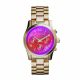 RELOJ MICHAEL KORS CON CORREA DORADA DE ACERO INOXIDABLE, CAJA DE ACERO INOXIDABLE, DAMA