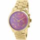RELOJ MK CON CORREA DORADA DE ACERO INOXIDABLE, CAJA DE ACERO INOXIDABLE, DAMA