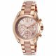RELOJ MICHAEL KORS CON CORREA ORO ROSA DE ACERO INOXIDABLE, CAJA DE ACERO INOXIDABLE, DAMA