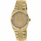 RELOJ MK CON CORREA DORADA DE ACERO INOXIDABLE Y RESINA BEIGE, CAJA DE ACERO INOXIDABLE, DAMA
