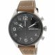 RELOJ MK CON CORREA MARRON DE CUERO, CAJA DE ACERO INOXIDABLE, CABALLERO